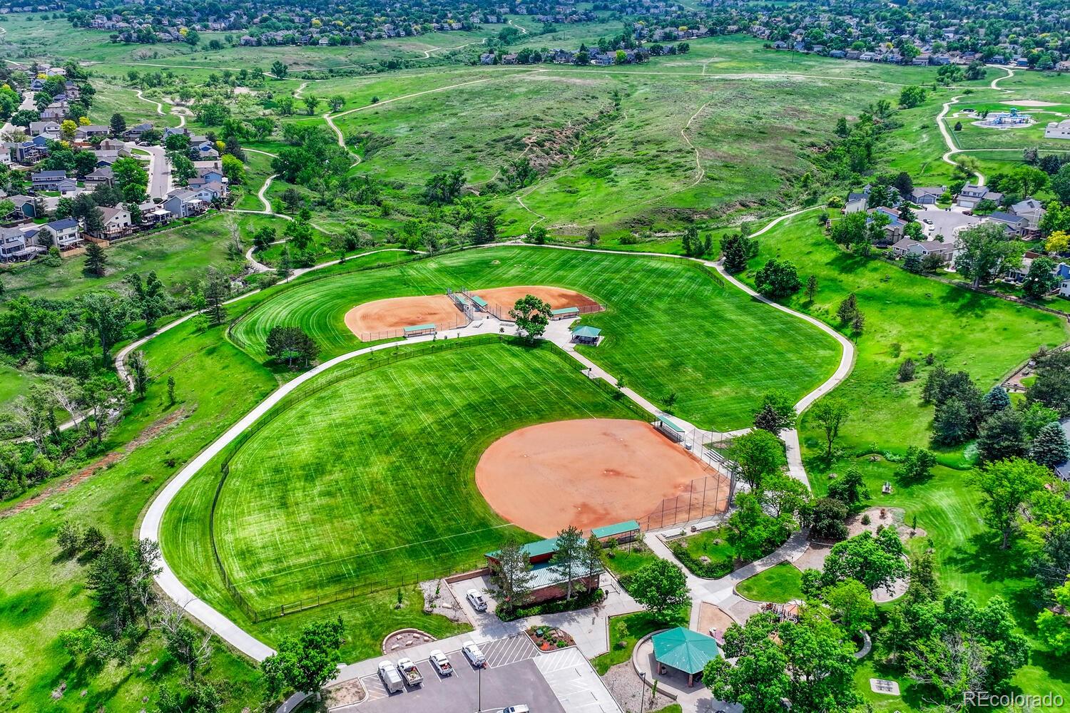302 Northridge Road Highlands Ranch, CO 80126 - Photo 36 of 36 an aerial view of a garden
