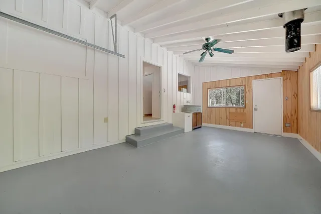 a view of a park with trees