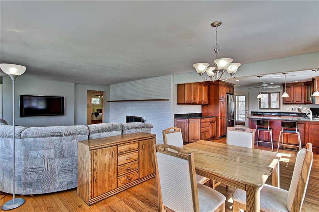 9376 Woodcrest Road Pittsburgh, PA 15237 - Photo 6 of 24 Expansive, open floor plan! From this vantage point, imagine how much fun this home will be to entertain in or relax and enjoy the fireplace!