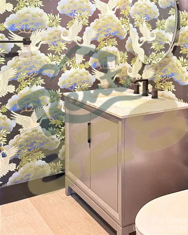 a bathroom with a tub