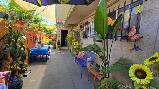 a view of path along with seating space