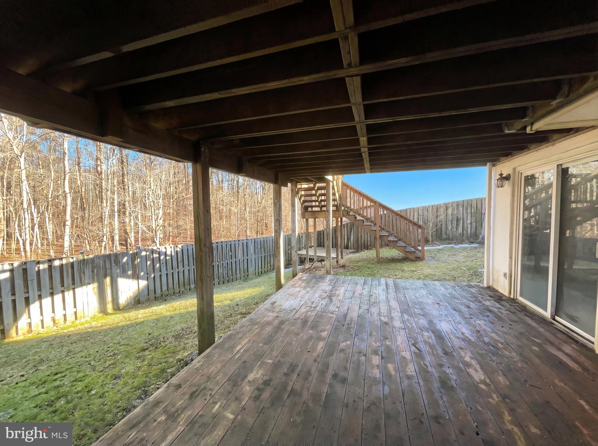 6352 Shaundale Drive Springfield, VA 22152 - Photo 32 of 50 a view of backyard with wooden floor and roof
