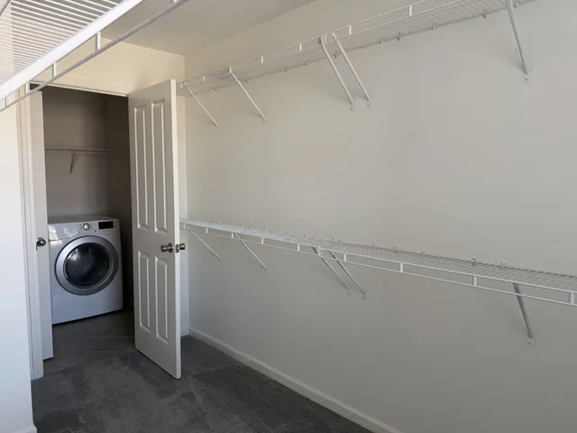 a view of walk in closet