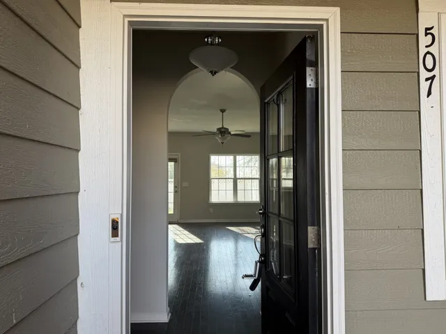 a front view of a house