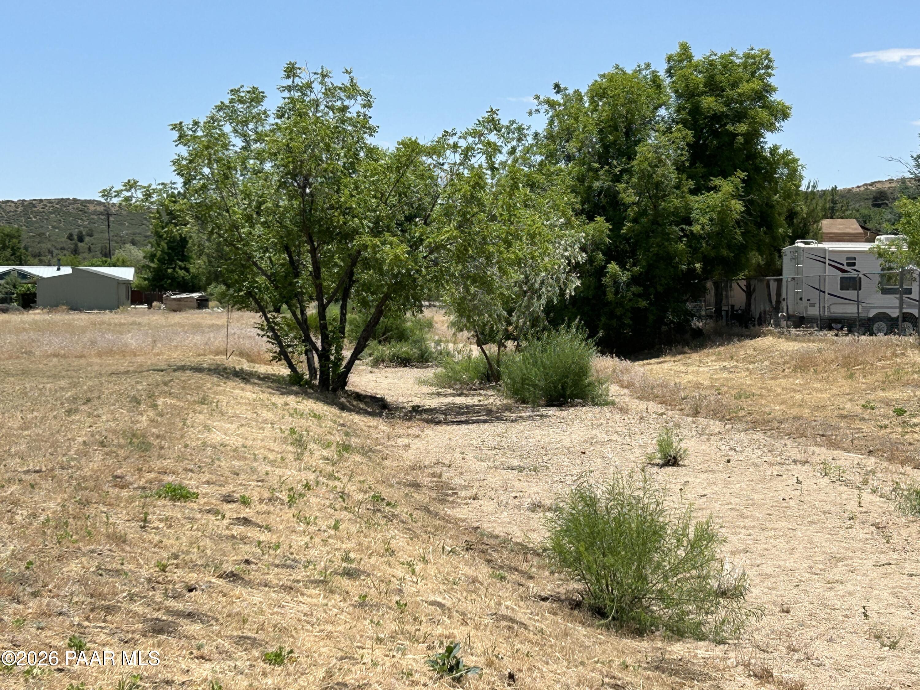 18628 Joseph Hodge Road Peeples Valley, AZ 86332 - Photo 5 of 18 a view of a yard with plants and trees