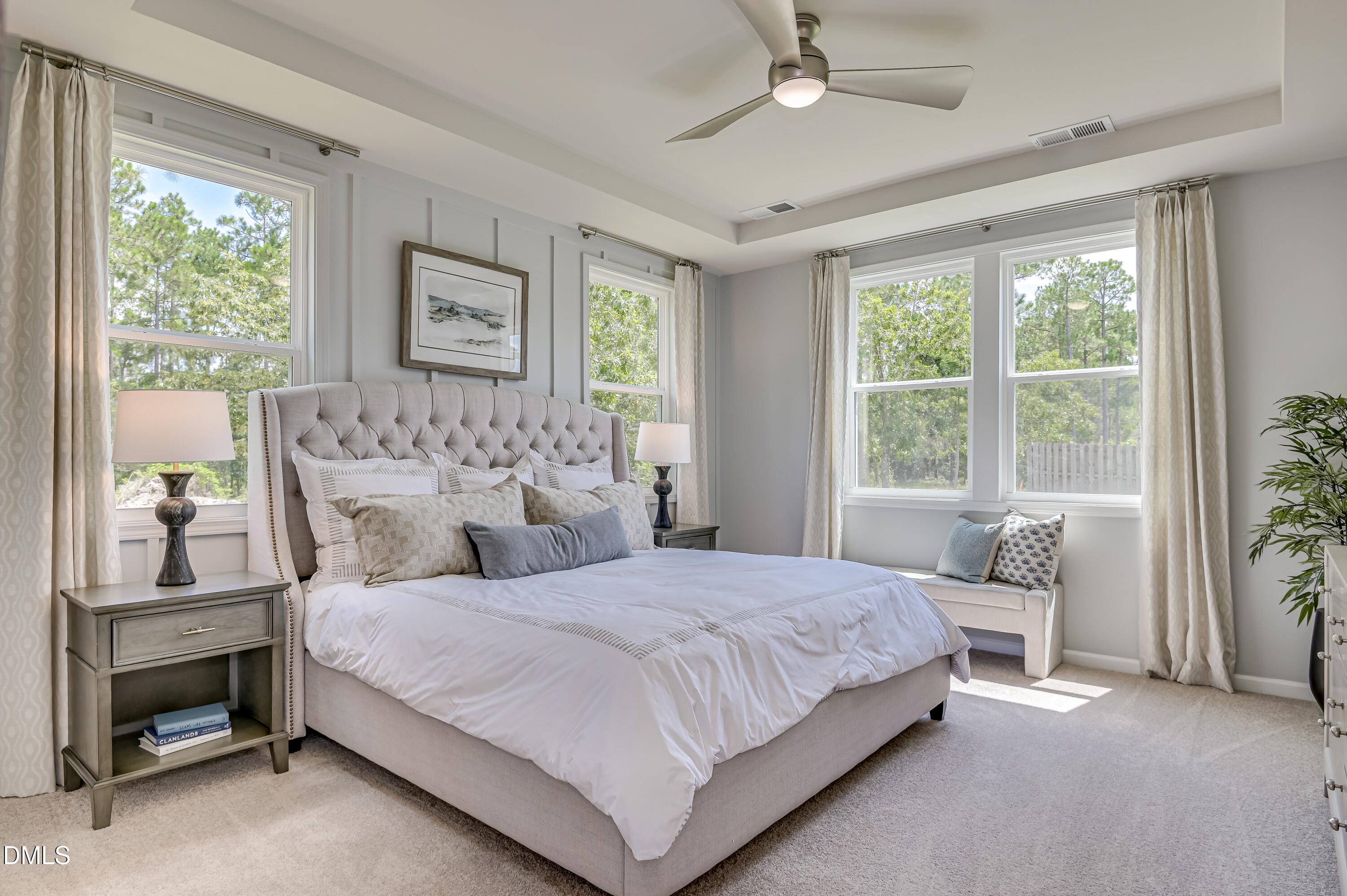 331 Jeter Grove Road Apex, NC 27523 - Photo 8 of 28 a bedroom with a large bed and a window