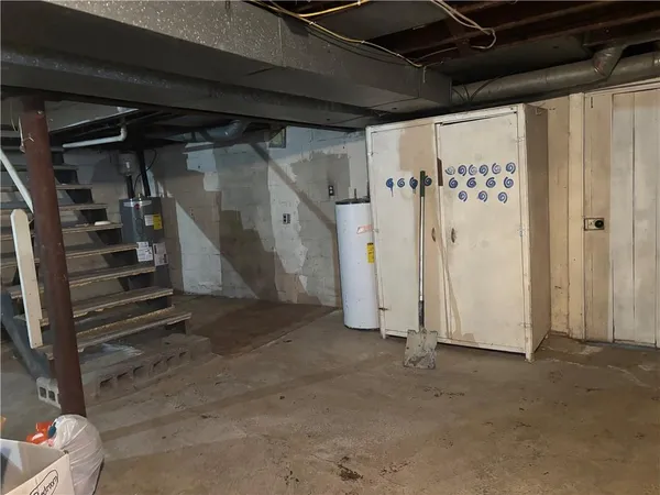 a view of water heater room