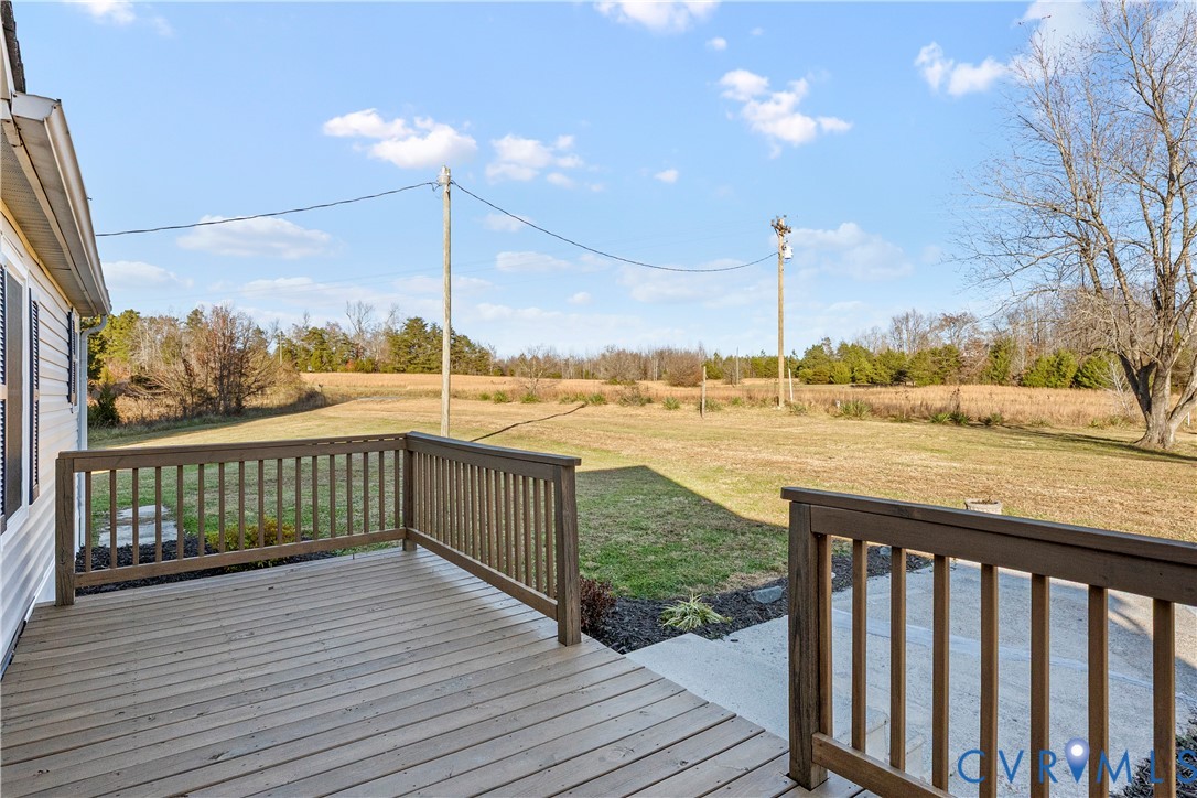4621 Meherrin Road Meherrin, VA 23954 - Photo 30 of 49 a view of a balcony with wooden floor