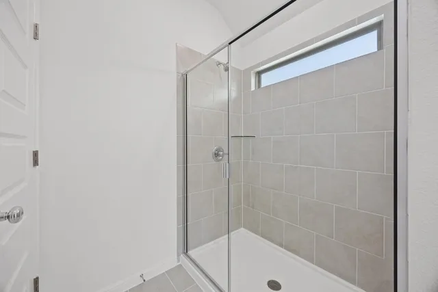 front view of a building with a street