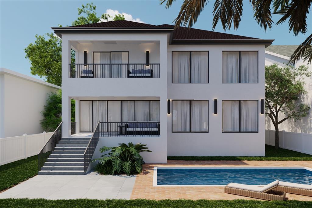 4523 West Rosemere Road Tampa, FL 33609 - Photo 2 of 9 a front view of a house with garden