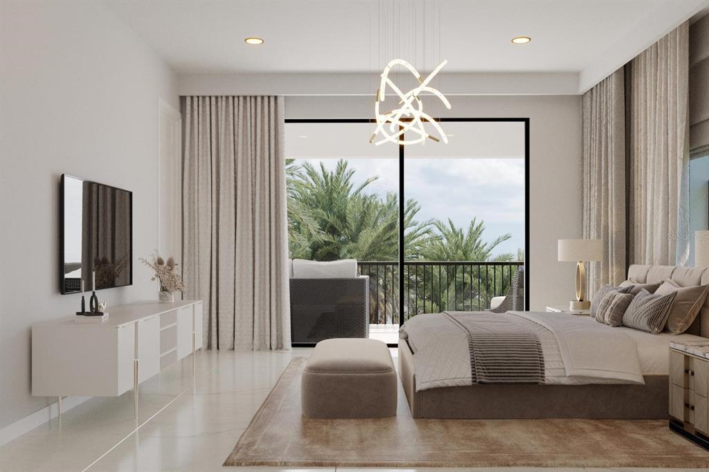 4523 West Rosemere Road Tampa, FL 33609 - Photo 6 of 9 a bedroom with a bed and large window