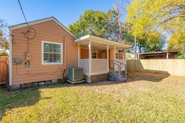 a view of a house with a patio