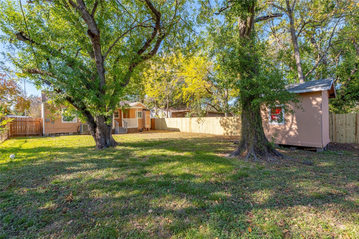 715 Center Street Pasadena, TX 77506 - Photo 32 of 33 a view of a yard with plants and a trees