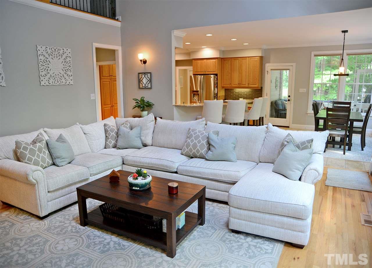 5800 Stone Canyon Court Raleigh, NC 27613 - Photo 30 of 30 You will LOVE this floor plan & the flow from room to room! Gorgeous hardwoods compliment the thoughtful detail found throughout the home. Relax and unwind in this spacious room with beautiful views of the backyard. Cozy fireplace & built ins add warmth!