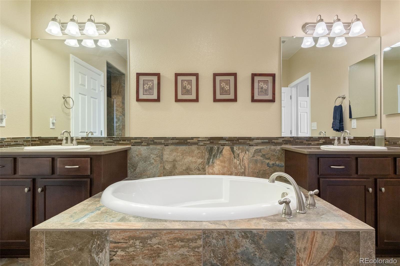 9470 Sori Lane Highlands Ranch, CO 80126 - Photo 17 of 32 a bath tub sitting next to a bathroom sink