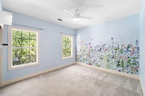 a view of a garage with a window