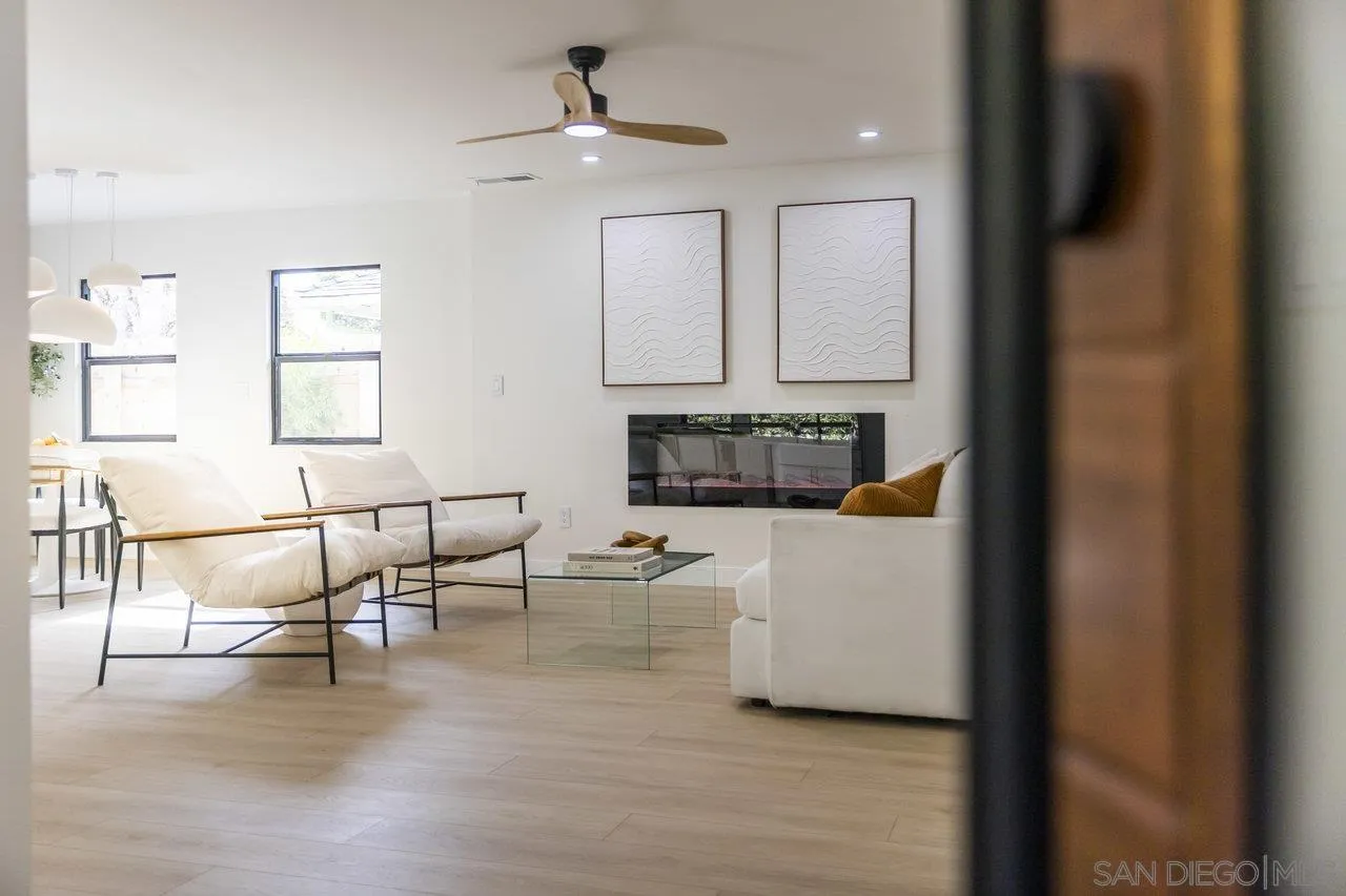 13783 Recuerdo Drive Del Mar, CA 92014 - Photo 12 of 56 a living room with furniture and a wooden floor