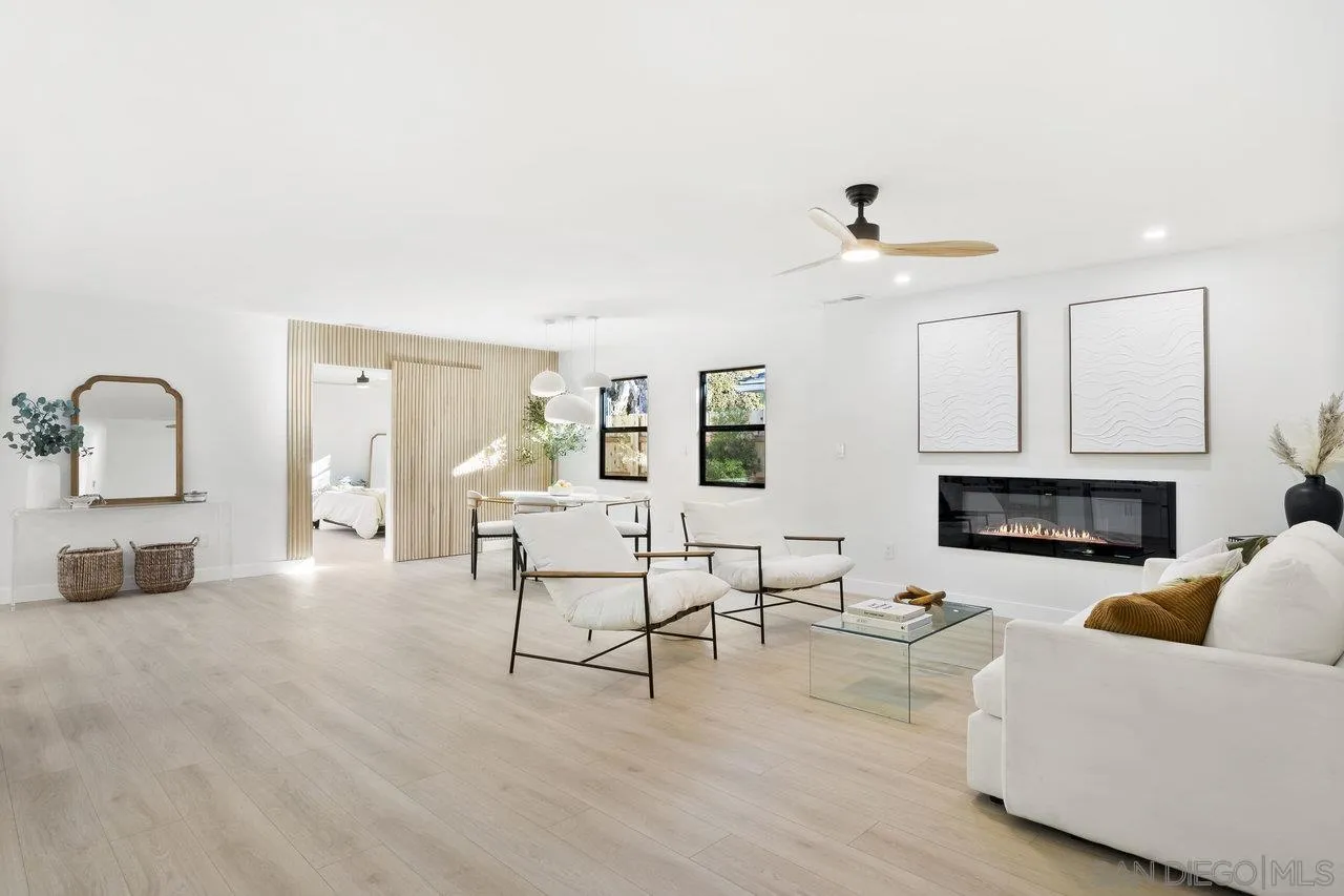 13783 Recuerdo Drive Del Mar, CA 92014 - Photo 20 of 56 a living room with furniture and a fireplace