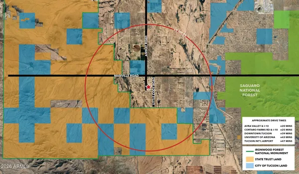 $55,000 | 5-acres North Parrott Lane, Marana, AZ 85653