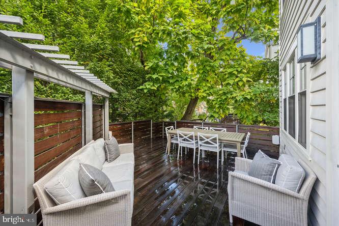 3629 Everett Street Northwest Washington, DC 20008 - Photo 43 of 51 a view of backyard with seating space