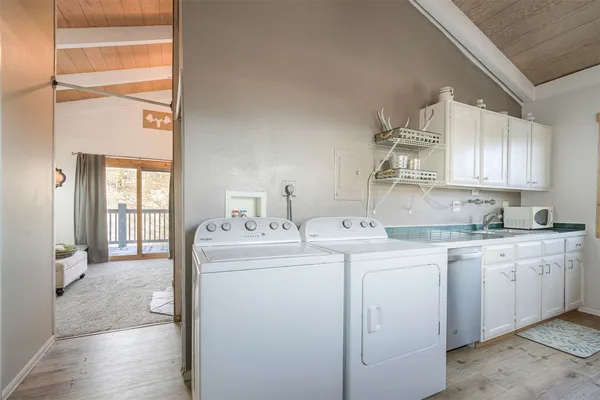 a view of a balcony with an outdoor space