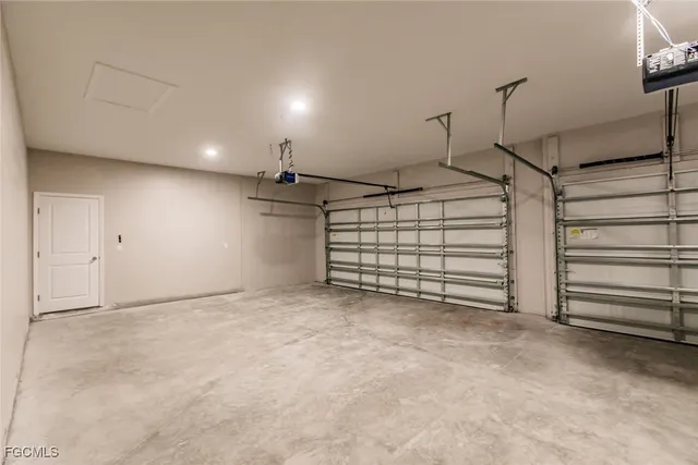 a view of room that has white walls