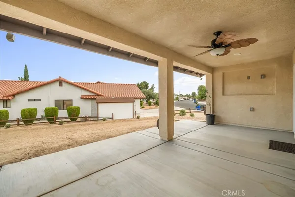 a view of a house with a patio
