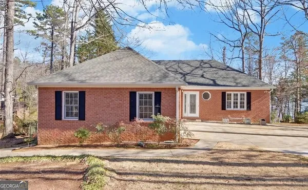 a front view of a house