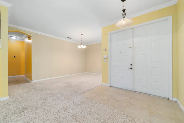 a view of an empty room