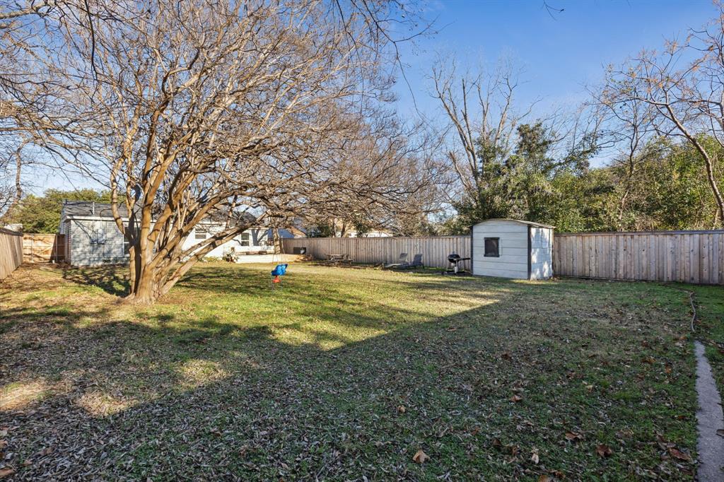 1237 Fuller Drive Dallas, TX 75218 - Photo 22 of 24 Backyard with shed