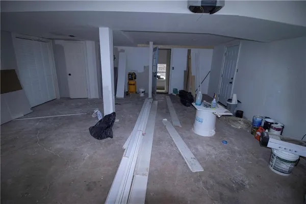 a room with gym equipment