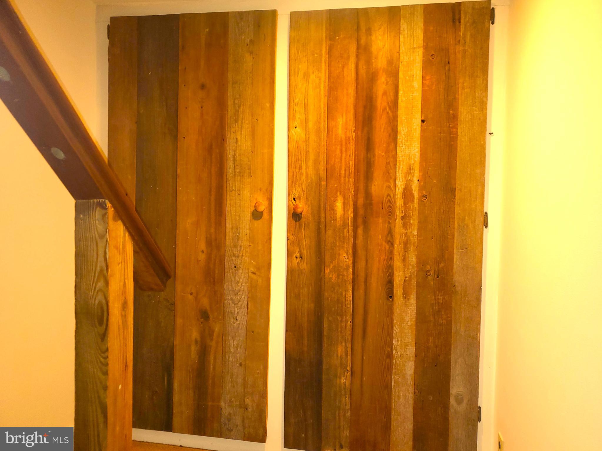 309 Elk Forest Road Elkton, MD 21921 - Photo 30 of 40 Rustic, Rough Plank Doors on basement storage area