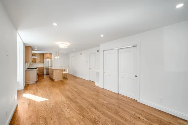 a view of a livingroom with a furniture