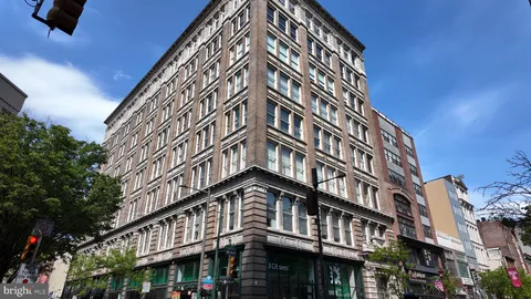 a front view of a building