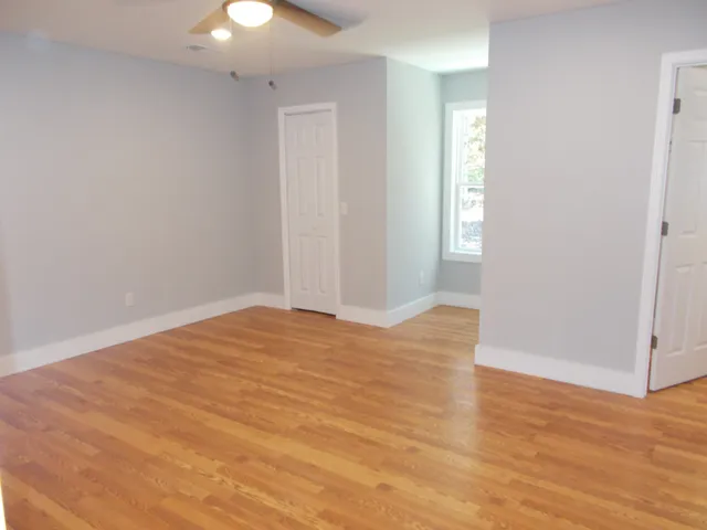 wooden floor in an empty room