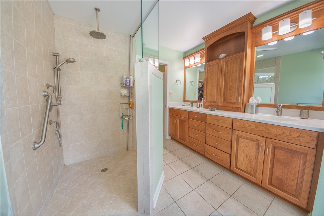 8218 Hell Neck Road Gloucester, VA 23061 - Photo 32 of 50 Walk-in Shower with heated tile floor