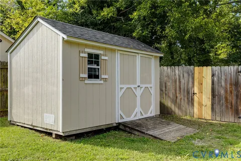 a backyard of a house
