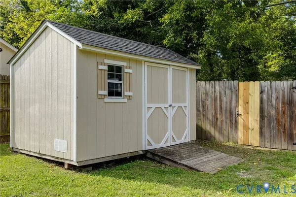 a backyard of a house