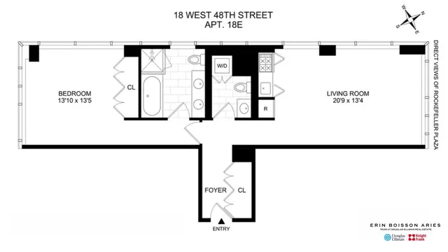 $1,295,000 | 18 West 48th Street, Unit 18E | Midtown Central