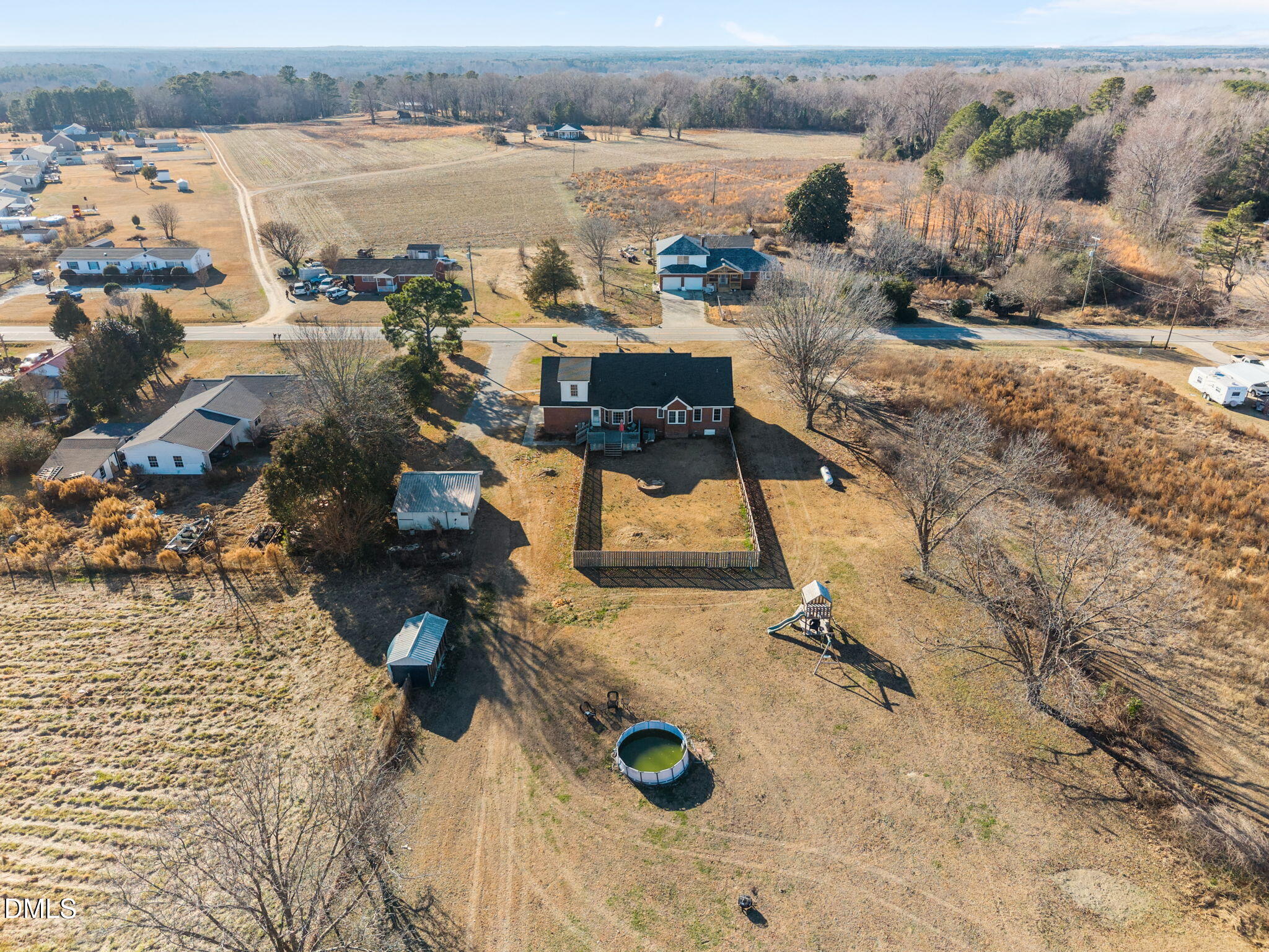 3431 Old Stage Road South Erwin, NC 28339 - Photo 29 of 53 an aerial view of residential houses with outdoor space