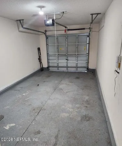 a view of a room with storage