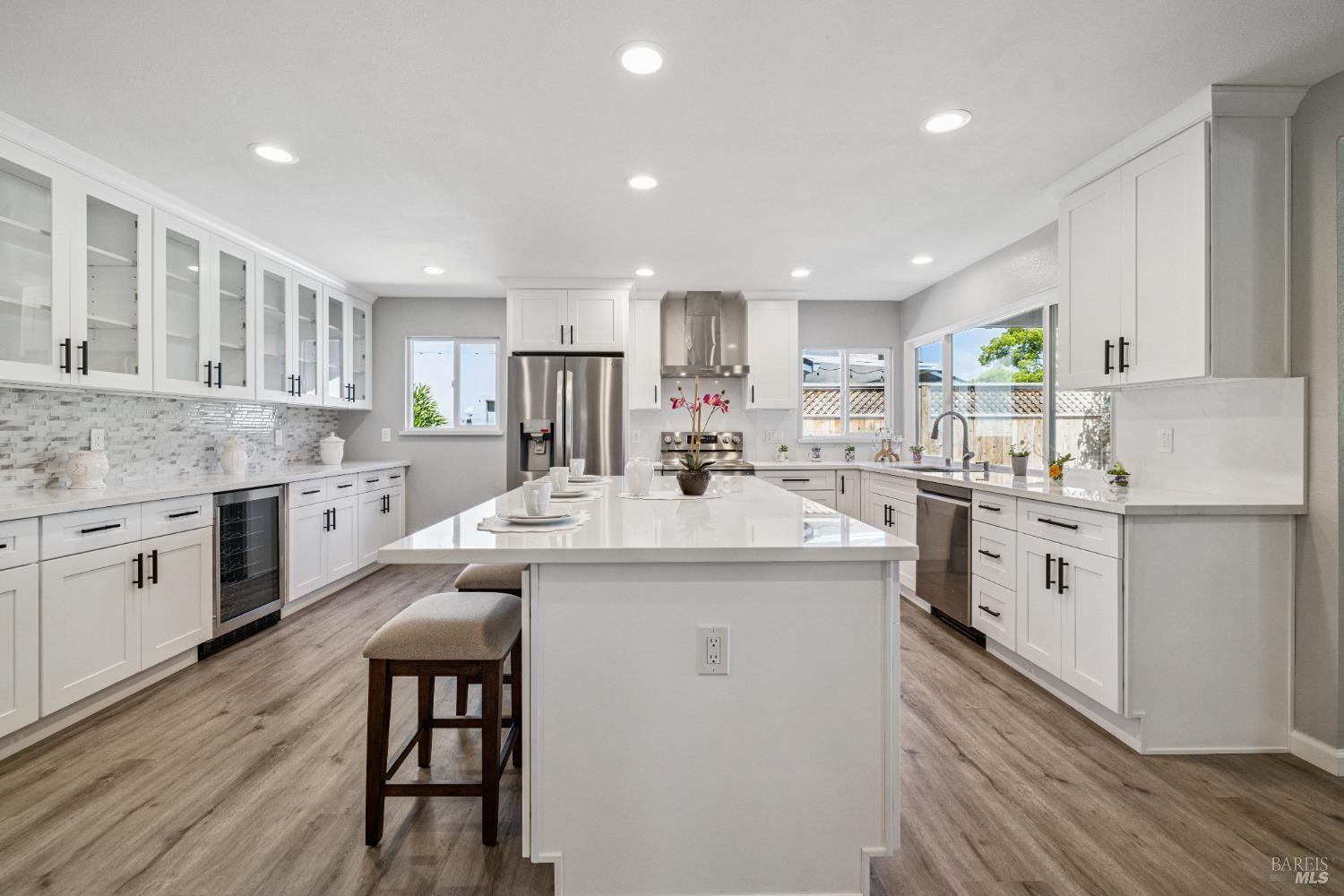 120 Oak Island Circle Santa Rosa, CA 95409 - Photo 4 of 28 a kitchen with granite countertop cabinets sink and stainless steel appliances