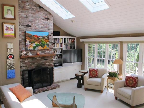 39 Highland Road Boxford, MA 01921 - Photo 4 of 30 a living room with furniture and a fireplace