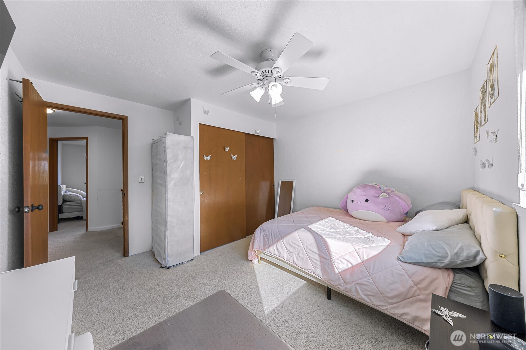 3500 Ridgemont Way, Unit 3 Bellingham, WA 98229 - Photo 22 of 39 a bedroom with a bed and hallway