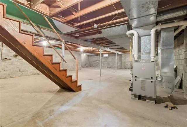 a view of storage and utility room