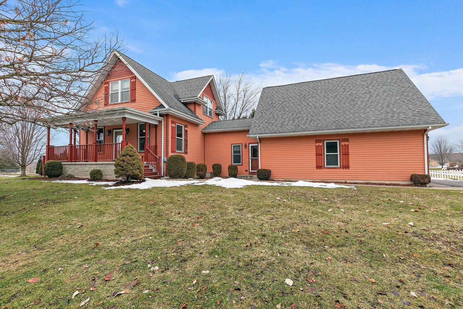 5N988 Meredith Road Maple Park, IL 60151 - Photo 1 of 38 a front view of a house with a yard