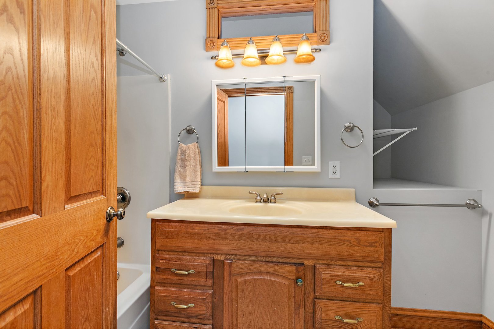 5N988 Meredith Road Maple Park, IL 60151 - Photo 18 of 38 a bathroom with a sink and a mirror