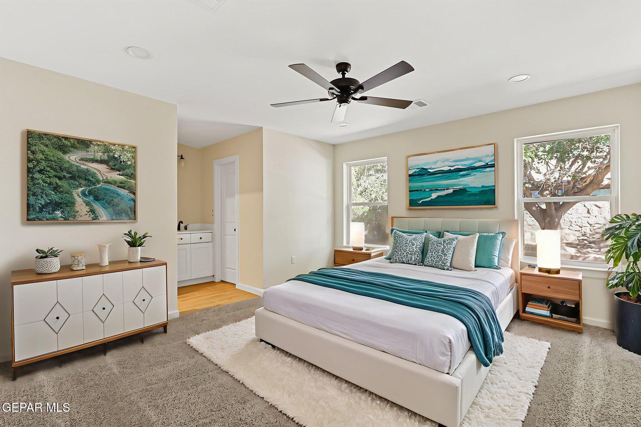 3428 Itasca Street El Paso, TX 79936 - Photo 16 of 34 a bedroom with a bed and a window