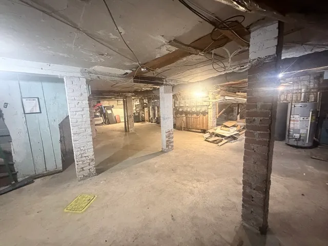 a view of a hallway with a glass door