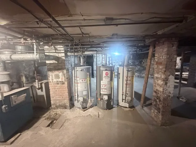 a view of a storage room